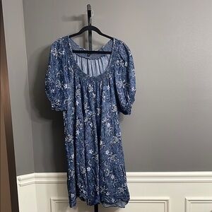 TORRID denim floral dress